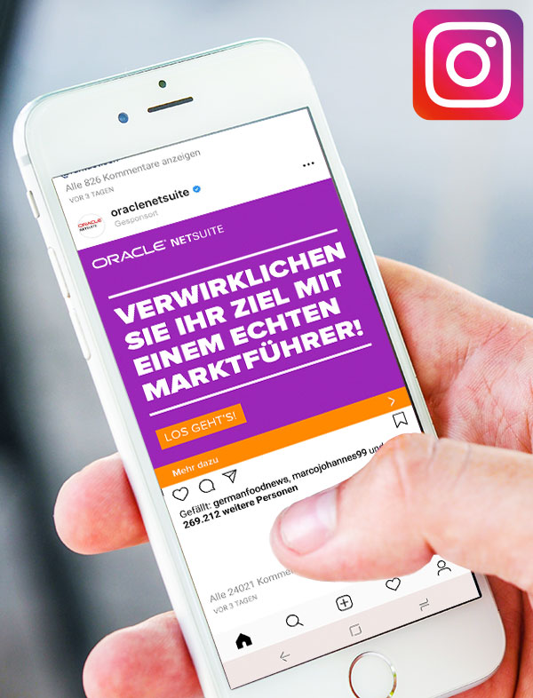 Anzeige auf dem Handy | Social Recruiting