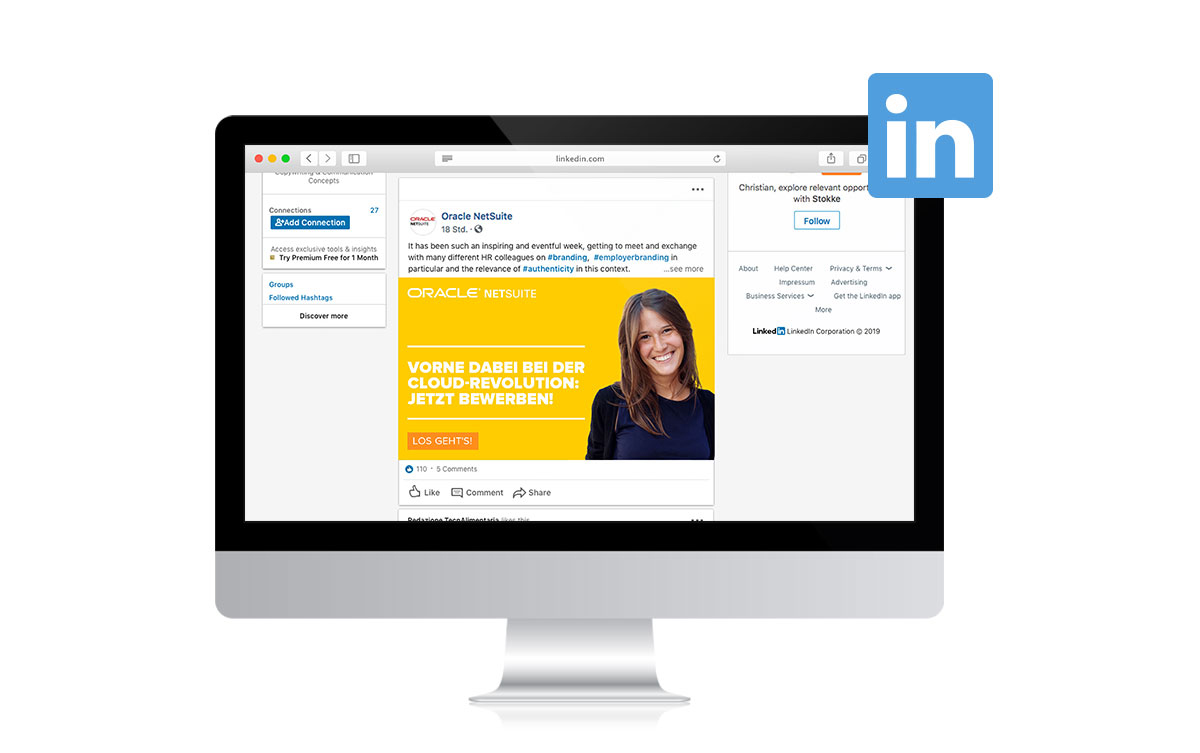 Posting auf LinkedIn | Social Recruiting