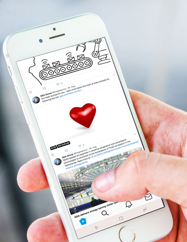 Kampagnenmotiv auf dem Smartphone