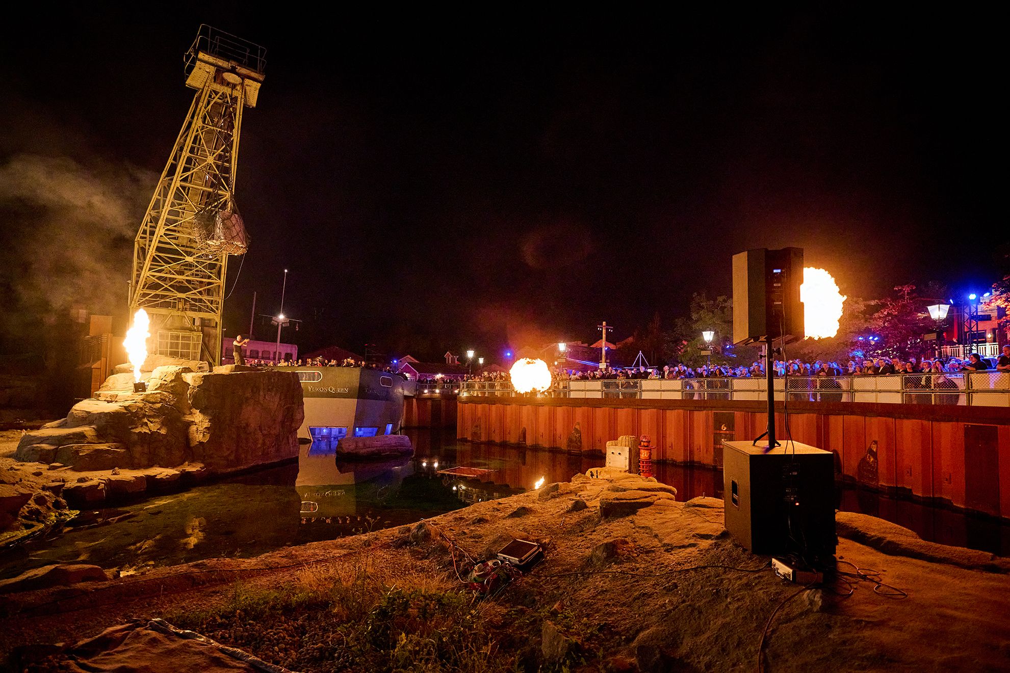 Fire show for the event