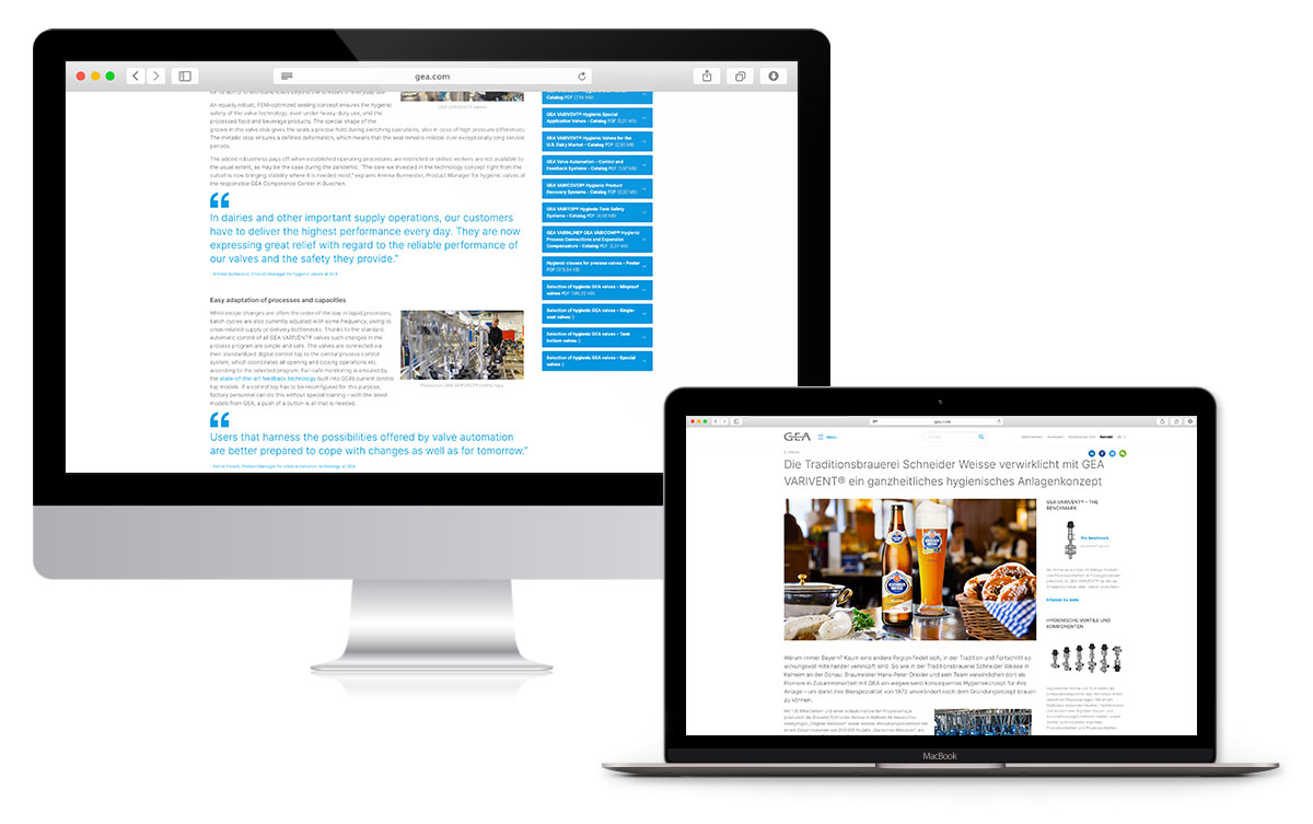 landing page